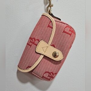 Dooney Bourke wristlet red Baige wallet